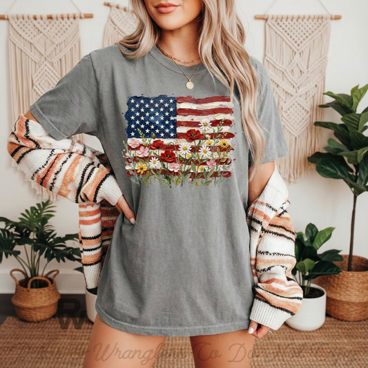 American Flag Faux Paint