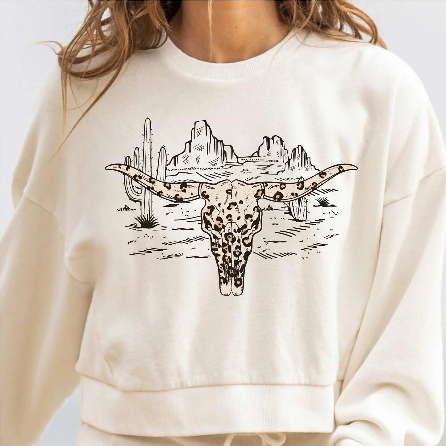 Desert Cheetah Cow Skull