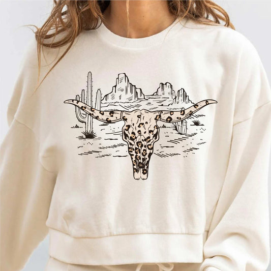 Desert Cheetah Cow Skull