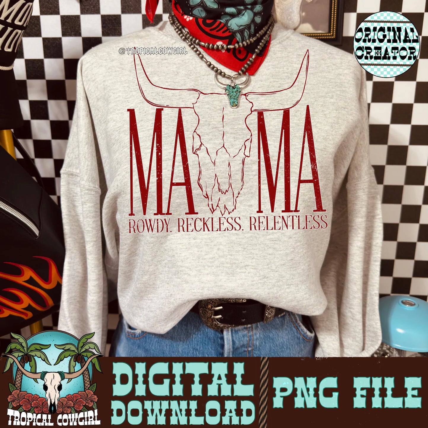 MAMA - Rowdy, Reckless, Relentless Skull