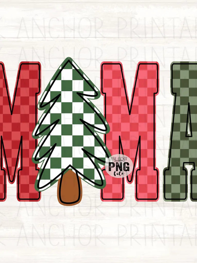 Red & Green Checkered Mama