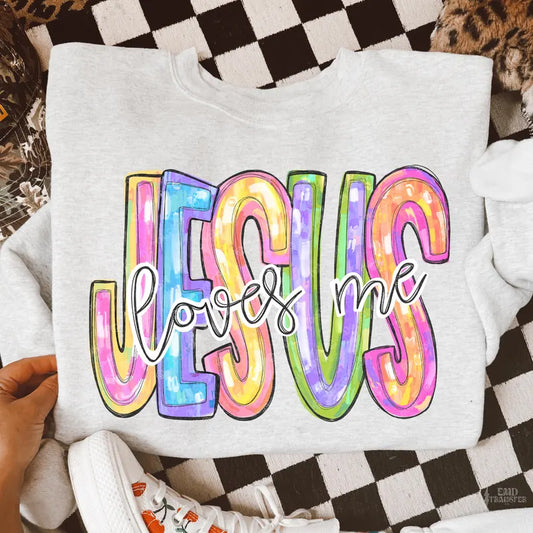 INFANT ONESIE - Jesus Loves Me (Colorful)