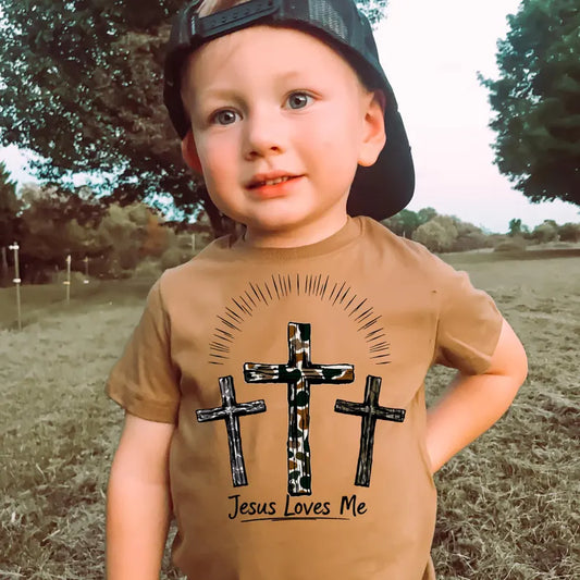 INFANT ONESIE - Jesus Loves Me (Camo)