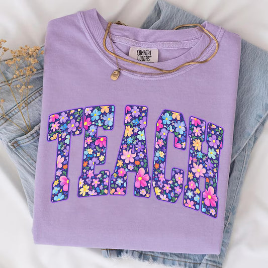 Purple Floral Teach