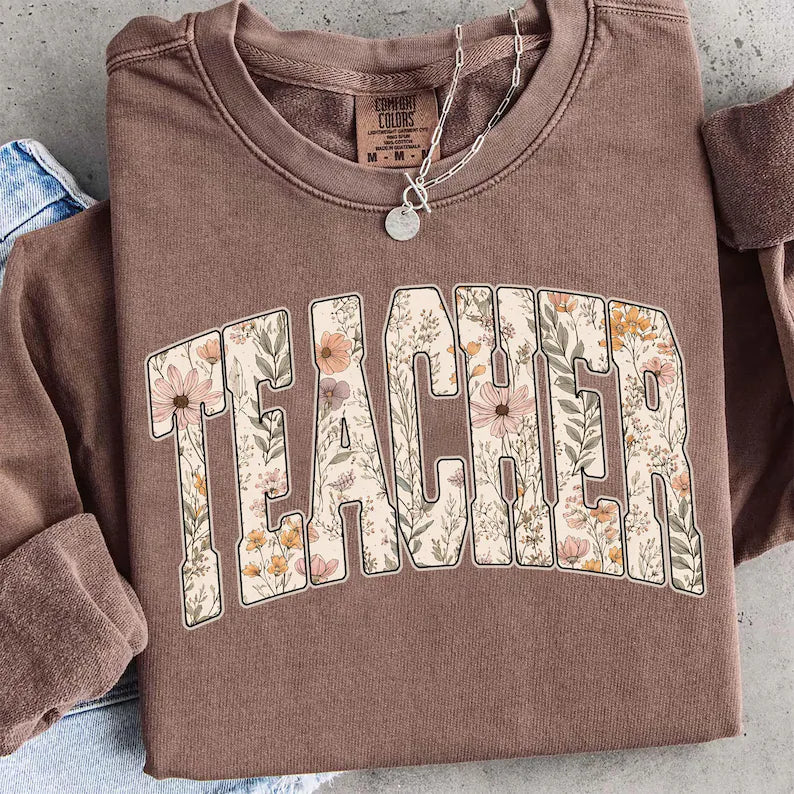 Neutral Floral Teacher