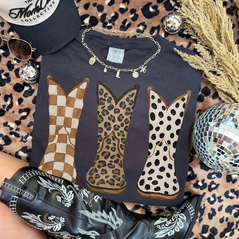 Brushstroke Cowboy Boots
