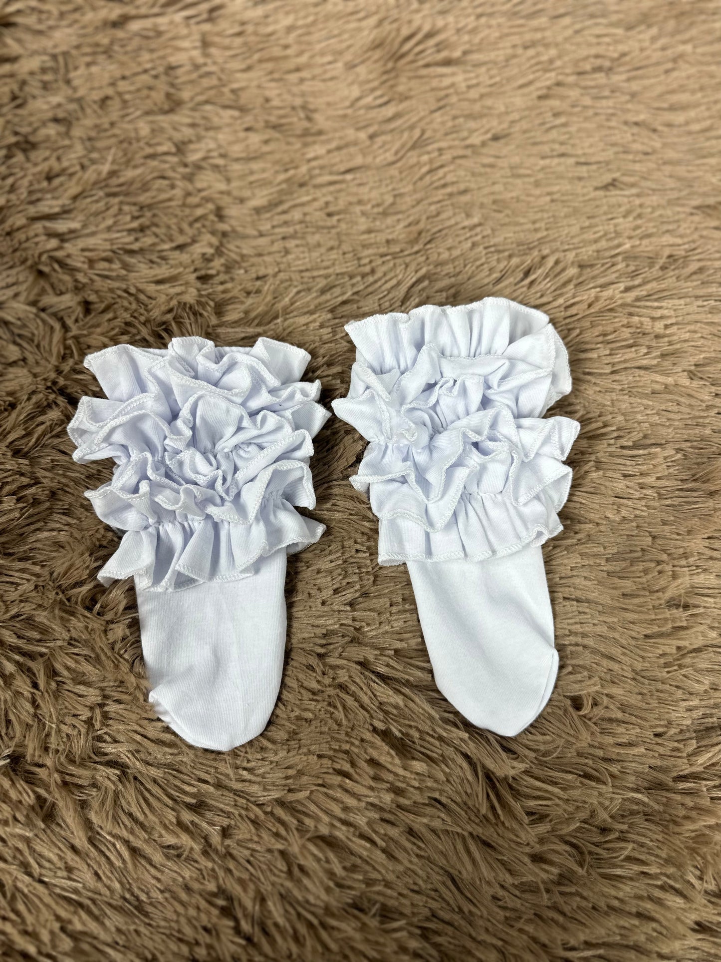 Ankle Ruffle Socks (Multiple Colors) -DS