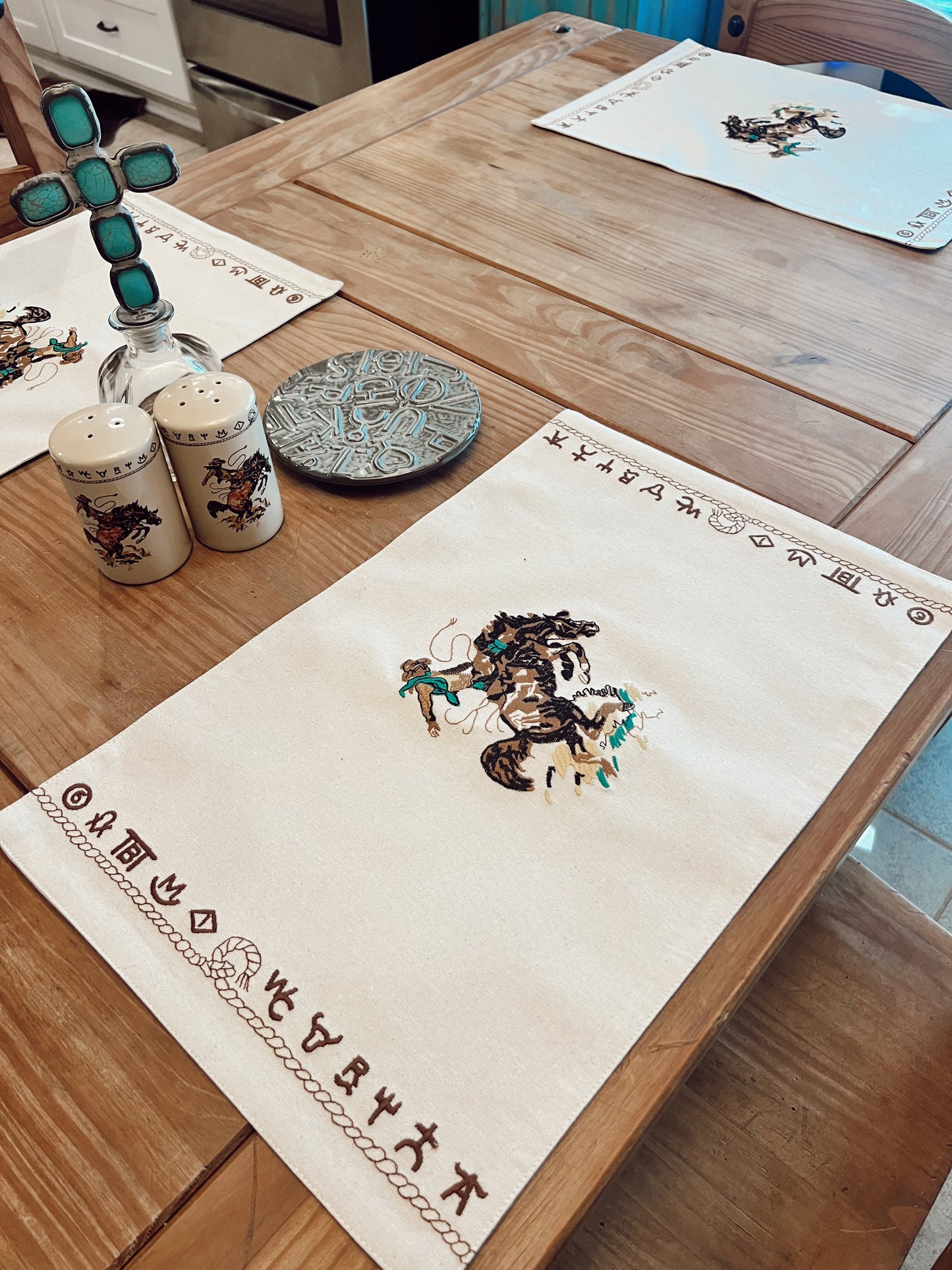 The Bronc Placemat Set of 4 -DS