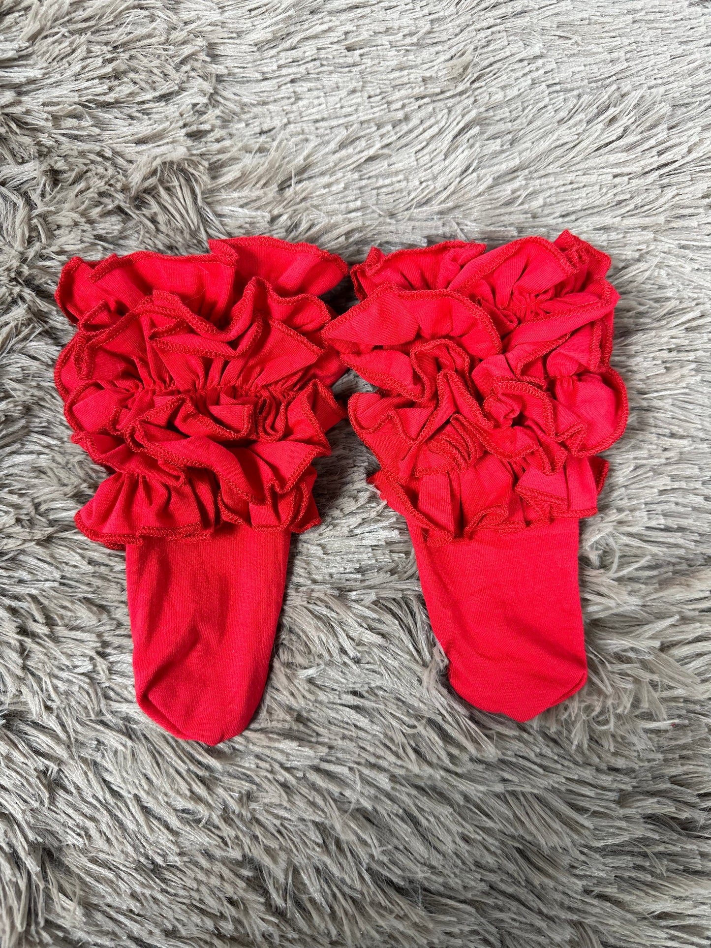 Ankle Ruffle Socks (Multiple Colors) -DS