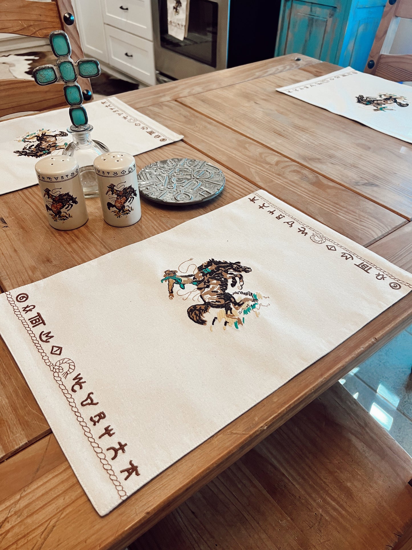 The Bronc Placemat Set of 4 -DS