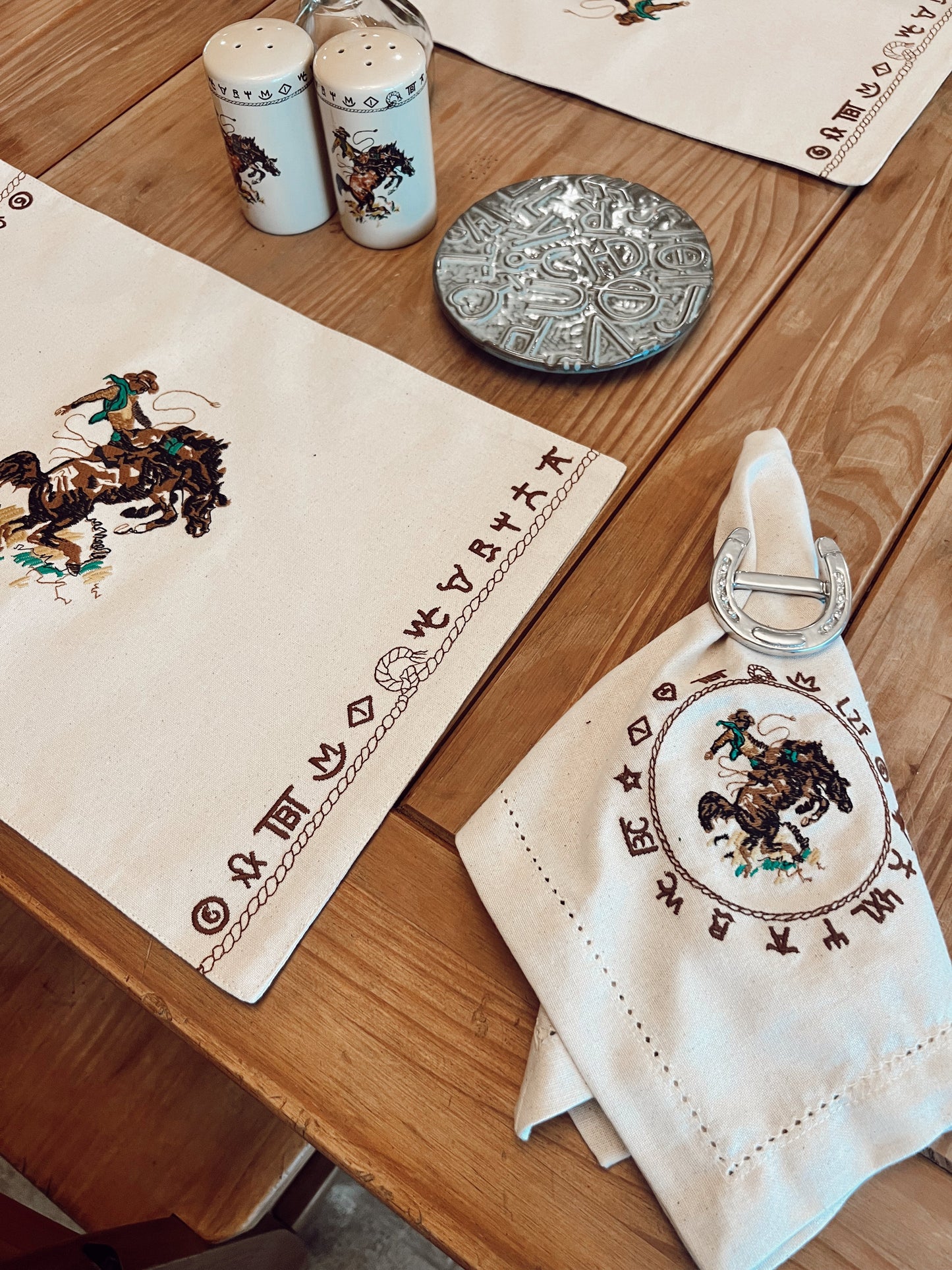 The Bronc Placemat Set of 4 -DS