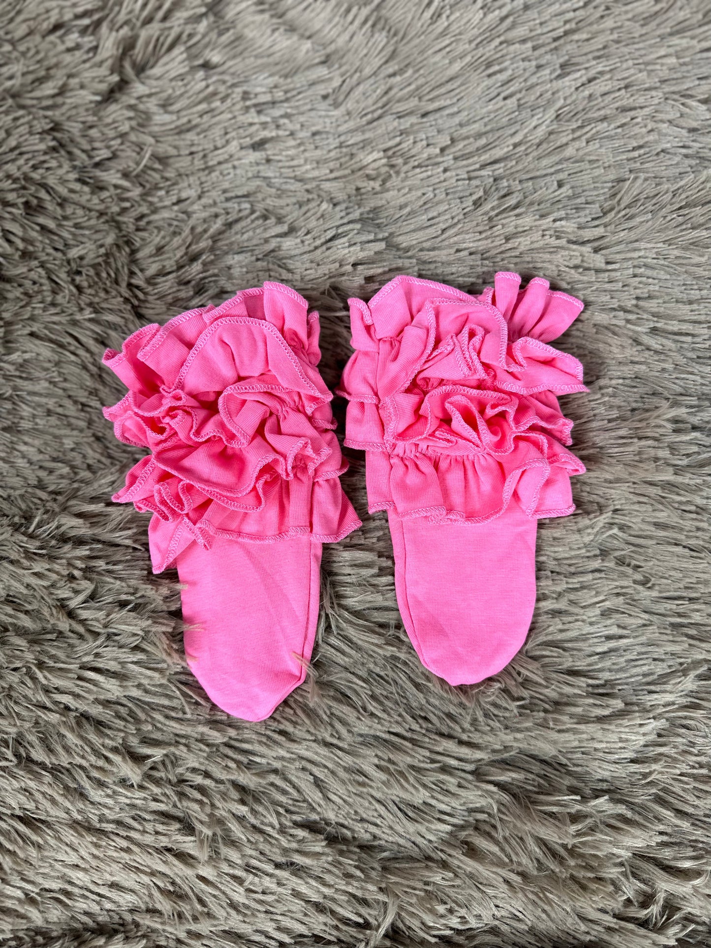 Ankle Ruffle Socks (Multiple Colors) -DS