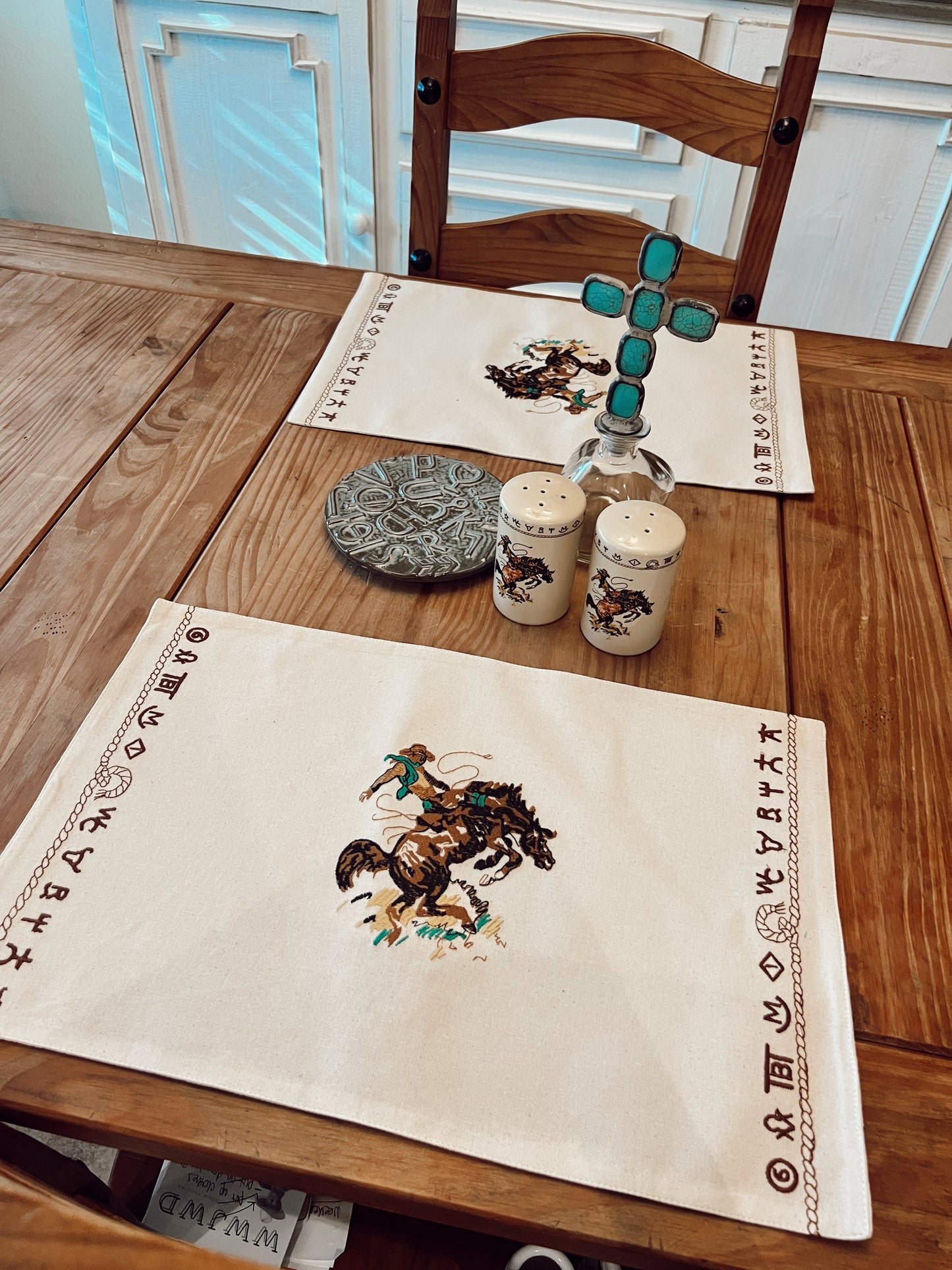 The Bronc Placemat Set of 4 -DS