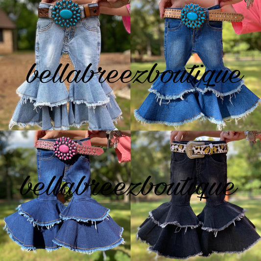 Rodeo Queen denim bells (5 options) -DS