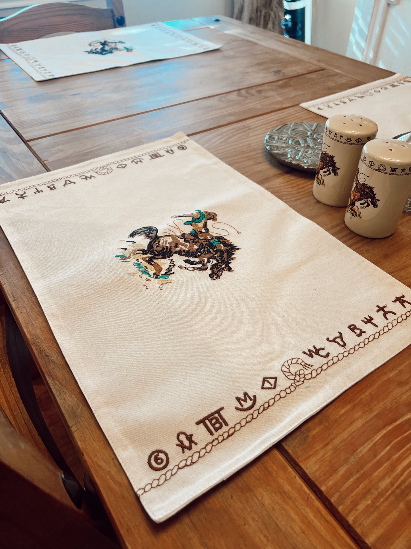 The Bronc Placemat Set of 4 -DS