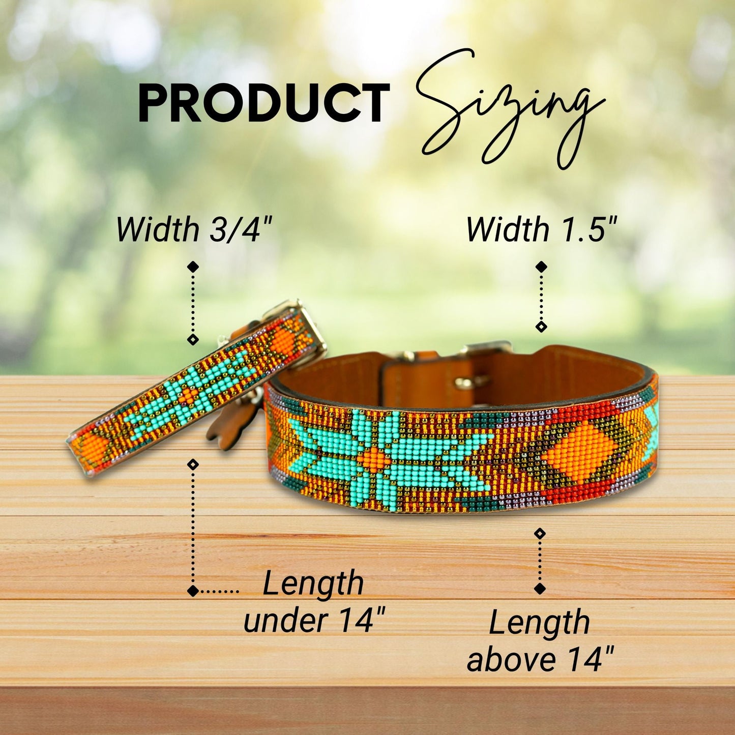 Sardinia Sambboho dog collar (Glam Collection) -DS
