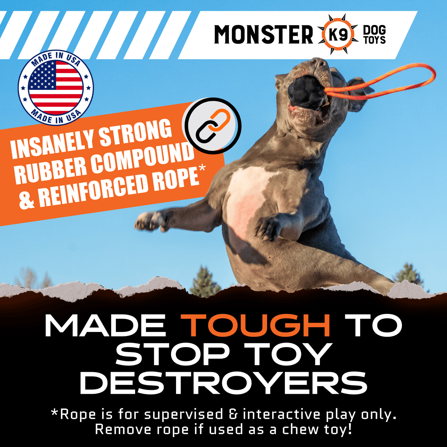 Rumble Ball with Rope (Rope May Vary) -DS