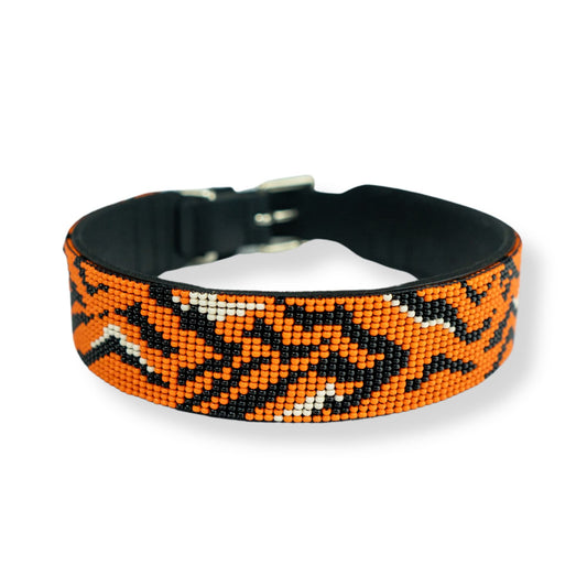 Tiger Sambboho dog collar (animal print collection) -DS